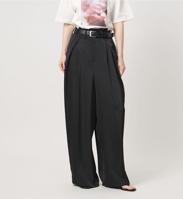 AEWEN MATOPH「＜AEWEN MATOPH＞サテンインタックパンツ ‐ ウォッシャブル - 」|その他|