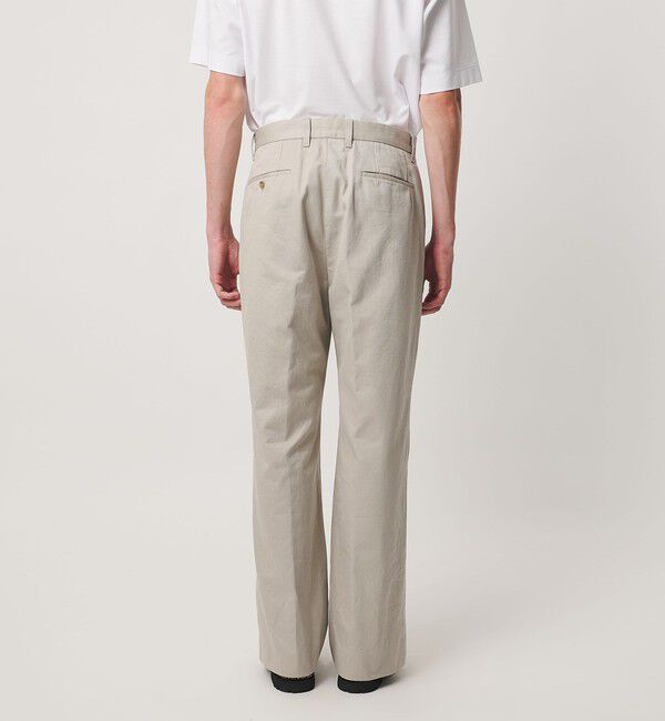 UNITED ARROWS「フィンクス/ジンバブエコットン ギャバピーチ ワイドパンツ」|チノ|