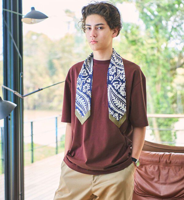 UNITED ARROWS green label relaxing「【別注/WEB限定】＜3/2 WORKS＞GLR ユーティリティ 半袖 Tシャツ カットソー」|Tシャツ・カットソー|WINE