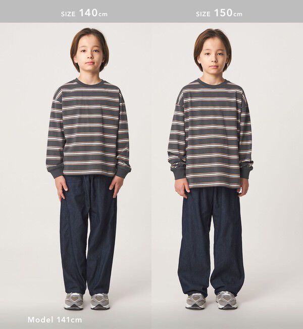 UNITED ARROWS green label relaxing「フトピッチ ボーダー ロングスリーブ Tシャツ / キッズ 100cm-160cm」|Tシャツ・カットソー|