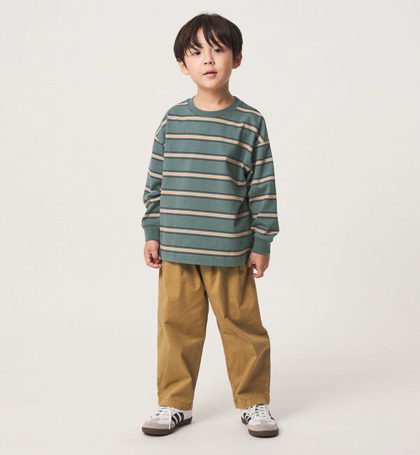 UNITED ARROWS green label relaxing「フトピッチ ボーダー ロングスリーブ Tシャツ / キッズ 100cm-160cm」|Tシャツ・カットソー|