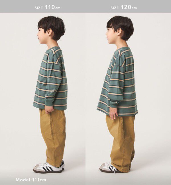 UNITED ARROWS green label relaxing「フトピッチ ボーダー ロングスリーブ Tシャツ / キッズ 100cm-160cm」|Tシャツ・カットソー|