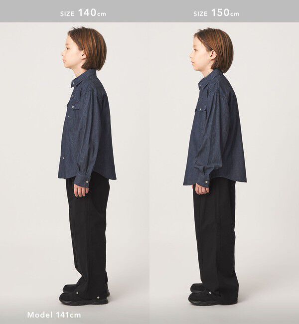 UNITED ARROWS green label relaxing「デニム シャツ / キッズ 100cm-160cm」|シャツ・ブラウス|