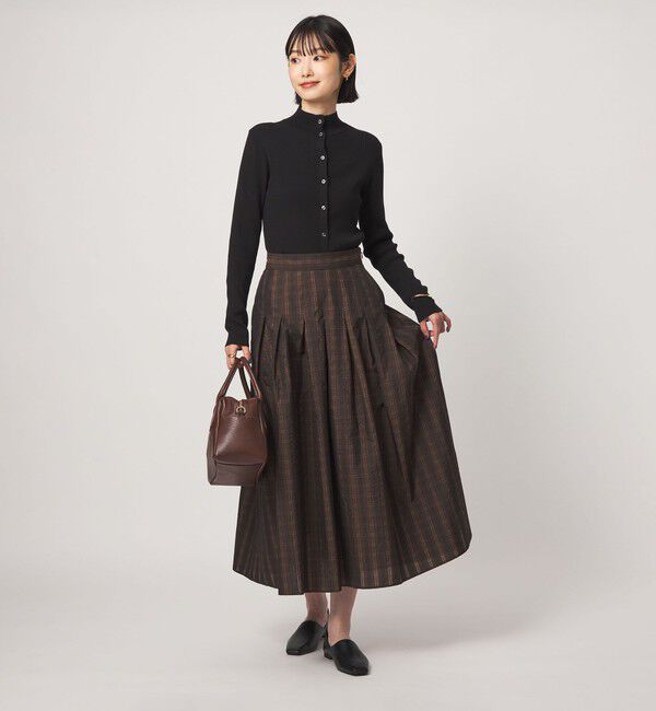 UNITED ARROWS green label relaxing「＜1_OF MINE＞2WAYネック ニット カーディガン マシンウォッシャブル」|カーディガン|