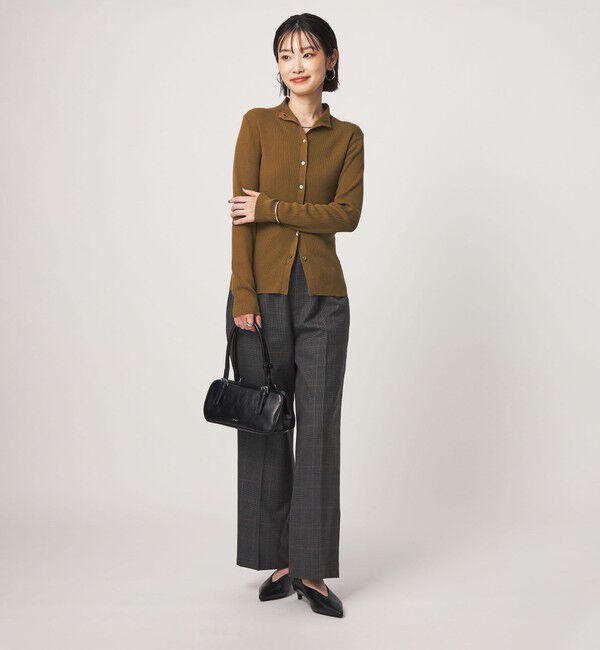 UNITED ARROWS green label relaxing「＜1_OF MINE＞2WAYネック ニット カーディガン マシンウォッシャブル」|カーディガン|
