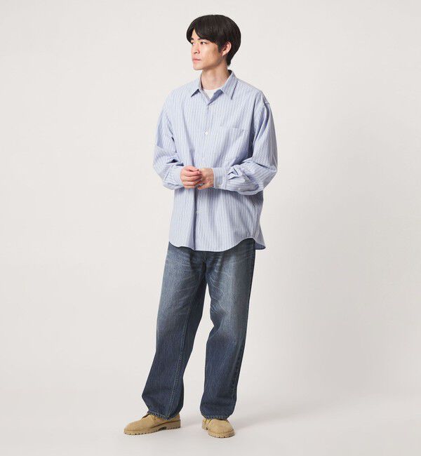 UNITED ARROWS green label relaxing「FINE BASIC ヴィンテージライク スライバー デニム パンツ W4」|チノ|