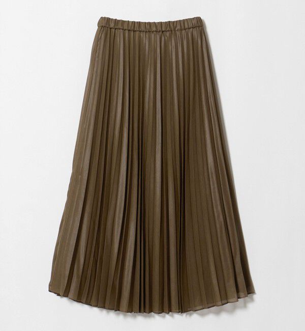 UNITED ARROWS green label relaxing「チンツ シアー プリーツ スカート」|スカート|OLIVE