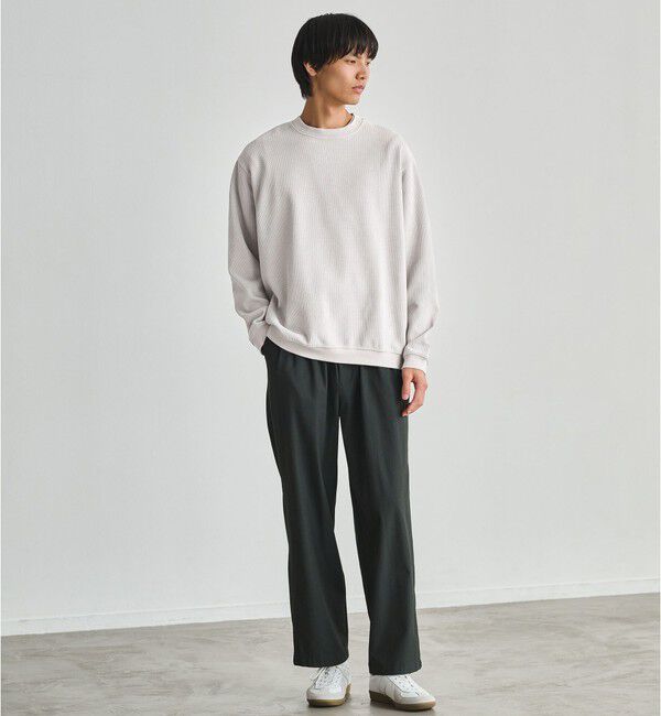 UNITED ARROWS green label relaxing「モール ジャガード クルーネック 長袖 カットソー」|Tシャツ・カットソー|