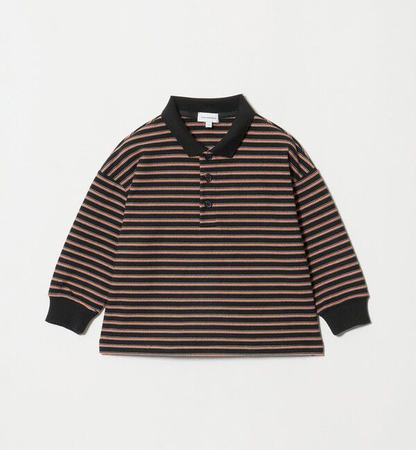 UNITED ARROWS green label relaxing「起毛フライス ボーダー 襟付き ロングスリーブ / キッズ 100cm-160cm」|Tシャツ・カットソー|