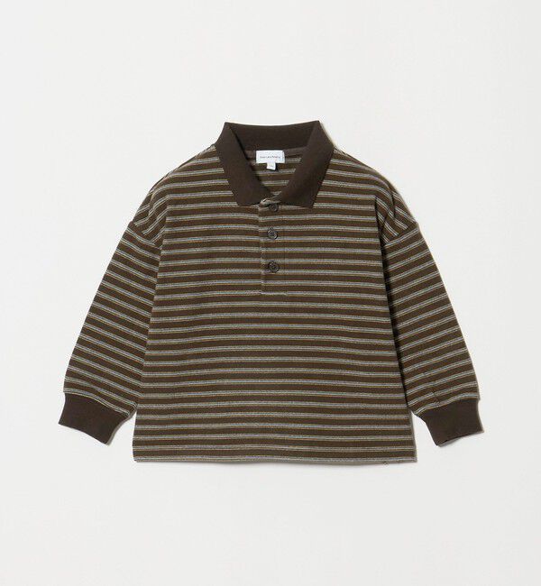 UNITED ARROWS green label relaxing「起毛フライス ボーダー 襟付き ロングスリーブ / キッズ 100cm-160cm」|Tシャツ・カットソー|