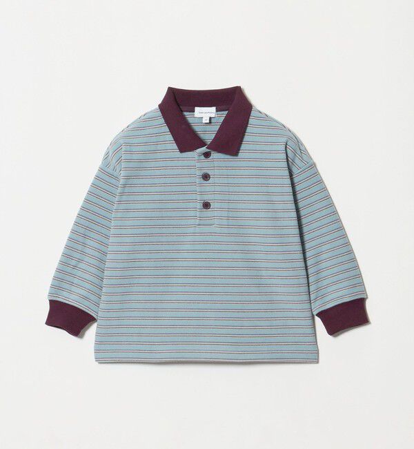UNITED ARROWS green label relaxing「起毛フライス ボーダー 襟付き ロングスリーブ / キッズ 100cm-160cm」|Tシャツ・カットソー|