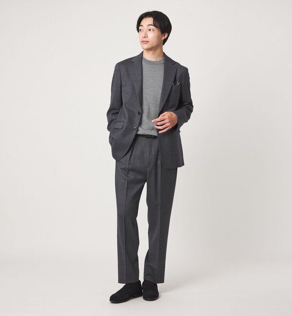 UNITED ARROWS green label relaxing「SUPER 120S ハイゲージ クルーネック ニット」|ニット・セーター|