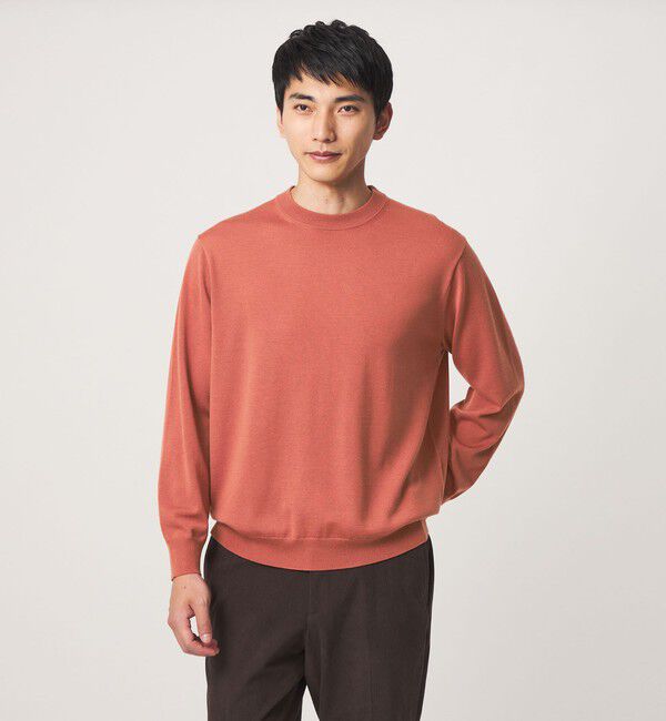 UNITED ARROWS green label relaxing「SUPER 120S ハイゲージ クルーネック ニット」|ニット・セーター|