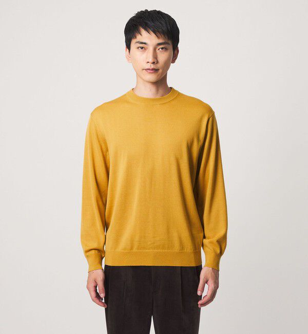 UNITED ARROWS green label relaxing「SUPER 120S ハイゲージ クルーネック ニット」|ニット・セーター|