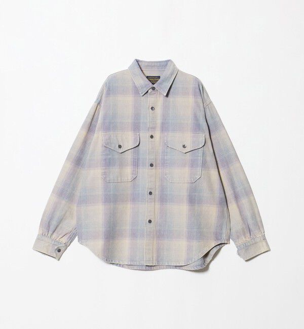 California General Store「＜PENDLETON &times; CGS.＞ダメージ ネル チェック シャツ」|シャツ・ブラウス|LT.GRAY