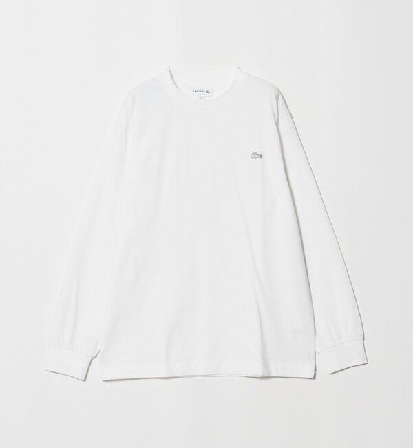 BEAUTY&YOUTH UNITED ARROWS「＜LACOSTE＞ワンポイント ロゴ ロングスリーブ Tシャツ」|Tシャツ・カットソー|WHITE