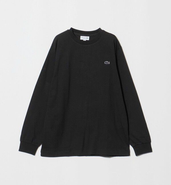 BEAUTY&YOUTH UNITED ARROWS「＜LACOSTE＞ワンポイント ロゴ ロングスリーブ Tシャツ」|Tシャツ・カットソー|BLACK