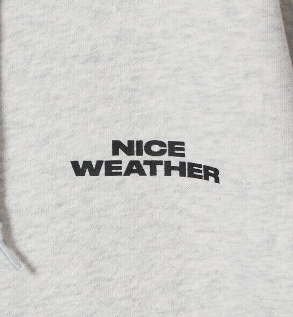 NICE WEATHER「＜NICE WEATHER＞ロゴ ジップフーディ」|パーカー|