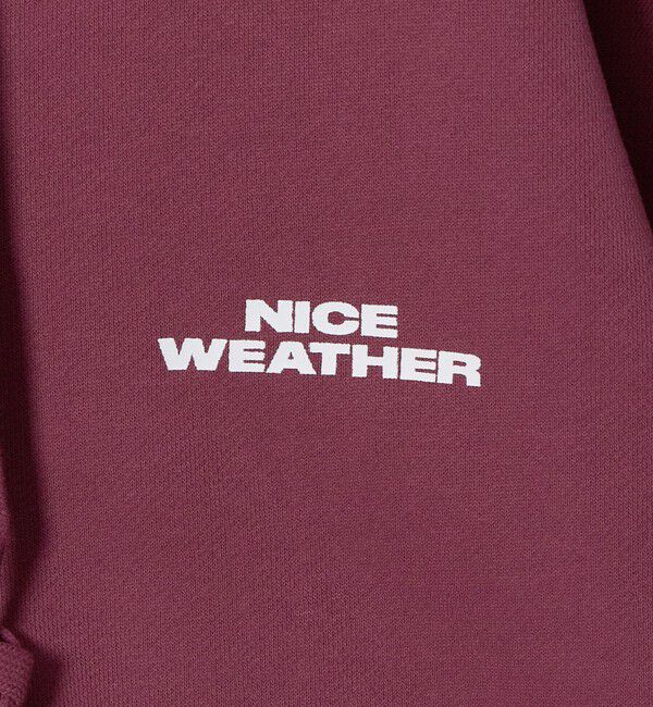 NICE WEATHER「＜NICE WEATHER＞ロゴ ジップフーディ」|パーカー|