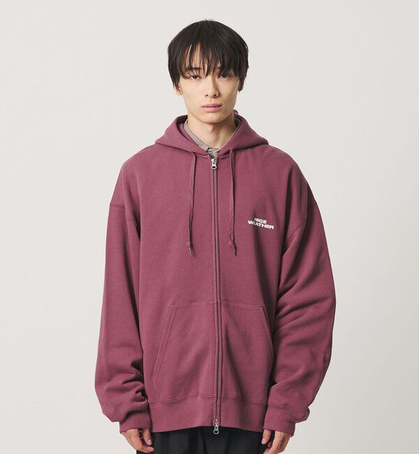 NICE WEATHER「＜NICE WEATHER＞ロゴ ジップフーディ」|パーカー|