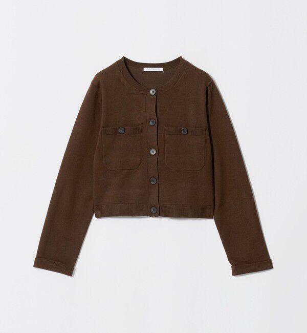 BEAUTY&YOUTH UNITED ARROWS「ポケット ショートカーディガン ウォッシャブル」|カーディガン|DK.BROWN