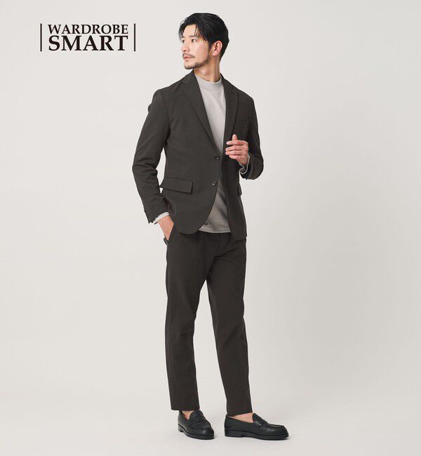 BEAUTY&YOUTH UNITED ARROWS「【WEB限定 WARDROBE SMART】ポリエステルカルゼジャージ  セットアップ/ジャケット＆イージーパンツ」|スーツ|DK.GRAY