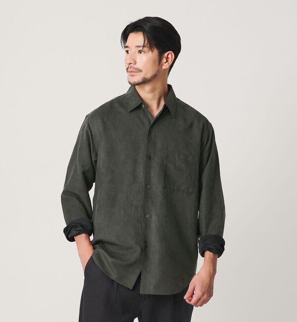 BEAUTY&YOUTH UNITED ARROWS「【WEB限定 WARDROBE SMART】スエードライク シャツ」|シャツ・ブラウス|