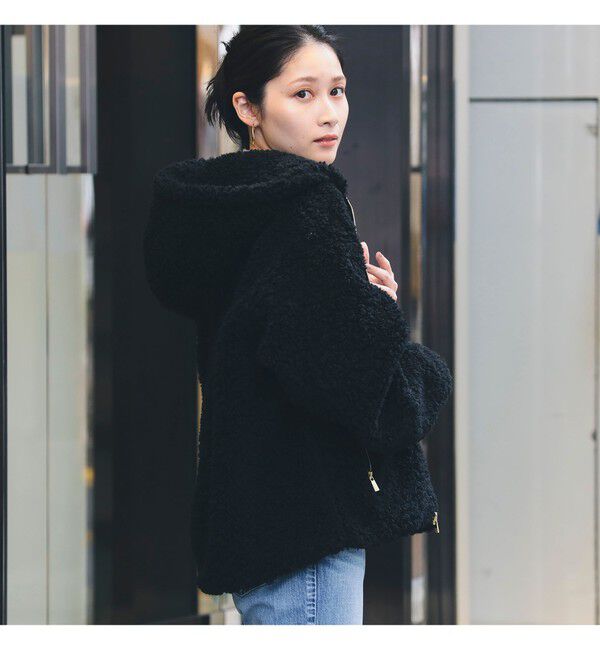 BEAMS SELECTION for WOMEN「【WEB限定】TATRAS / IPAMA ボア フードジャケット」|ブルゾン・スタジャン|
