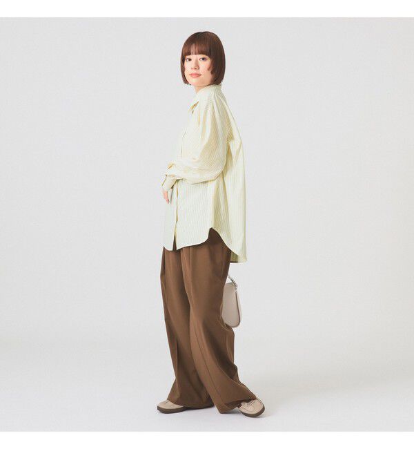Ray BEAMS 「ストライプ ビッグ シャツ　　26SS 日除け 紫外線対策 冷房対策 レジャー アウトドア 春夏」|シャツ・ブラウス|