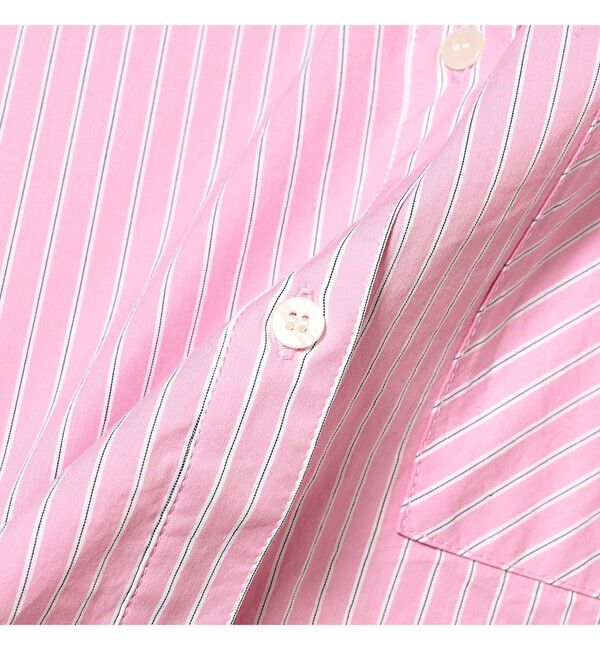 Ray BEAMS 「ストライプ ビッグ シャツ　　26SS 日除け 紫外線対策 冷房対策 レジャー アウトドア 春夏」|シャツ・ブラウス|