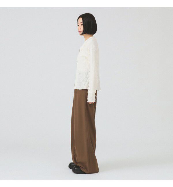 Ray BEAMS 「ベルテッド ワイド パンツ」|チノ|