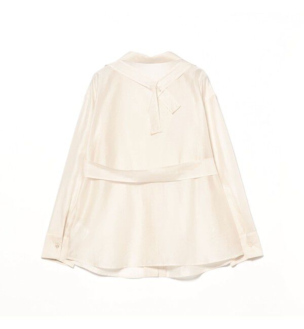 Ray BEAMS 「シアー レイヤード シャツ      26SS 日除け 紫外線対策 冷房対策 デザインシャツ 春夏」|シャツ・ブラウス|