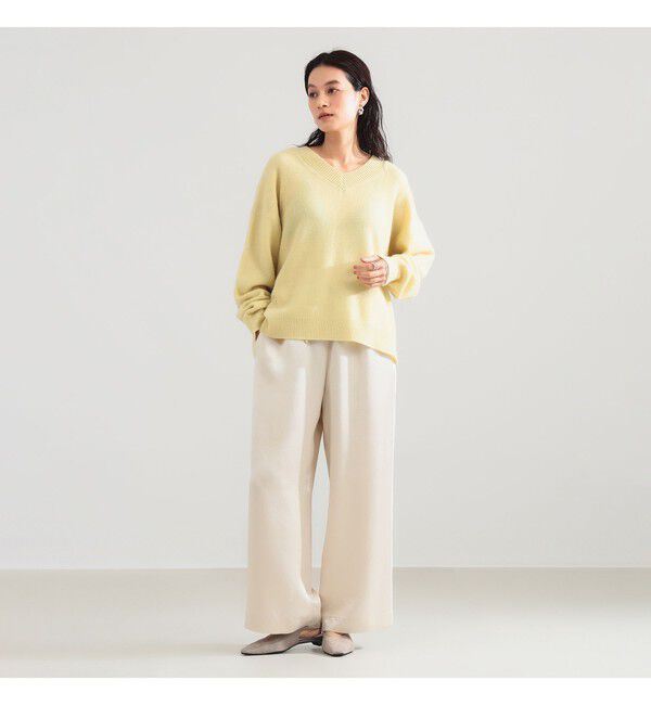 Demi-Luxe BEAMS 「【別注】SLOANE &times; Demi-Luxe BEAMS / 7ゲージ 天竺 カシミヤ Vネック ニット」|ニット・セーター|