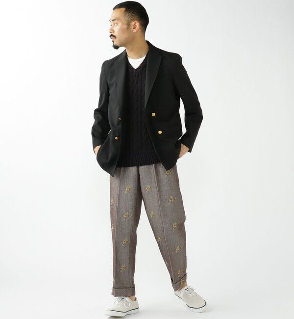 BEAMS「BEAMS PLUS / 4B Double Breasted Blazer Wool」|テーラードジャケット|
