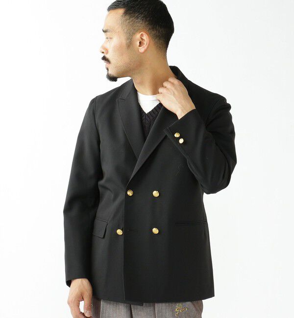 BEAMS「BEAMS PLUS / 4B Double Breasted Blazer Wool」|テーラードジャケット|