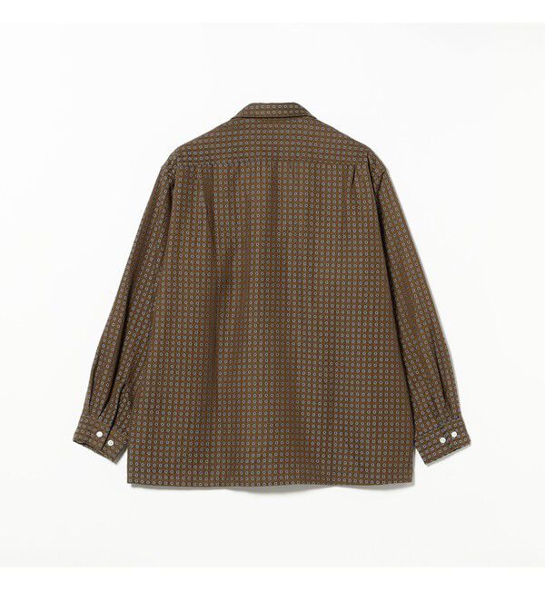 BEAMS PLUS「Open Collar Cupra Cotton Satin Jacquard」|シャツ・ブラウス|