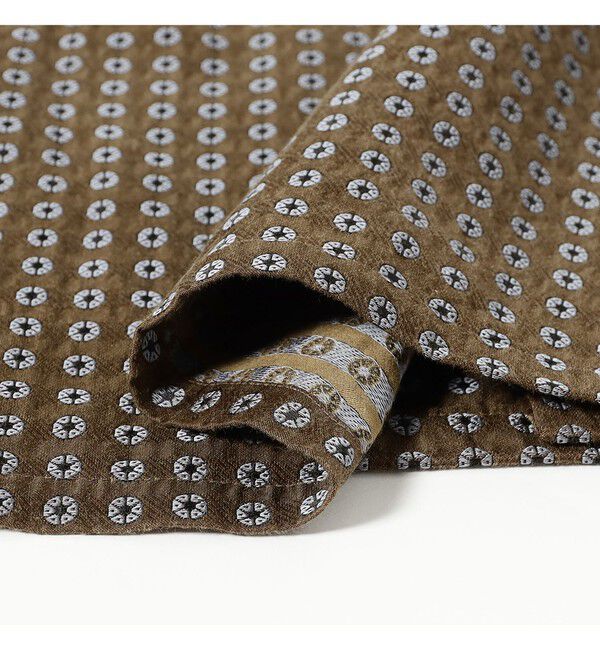 BEAMS PLUS「Open Collar Cupra Cotton Satin Jacquard」|シャツ・ブラウス|