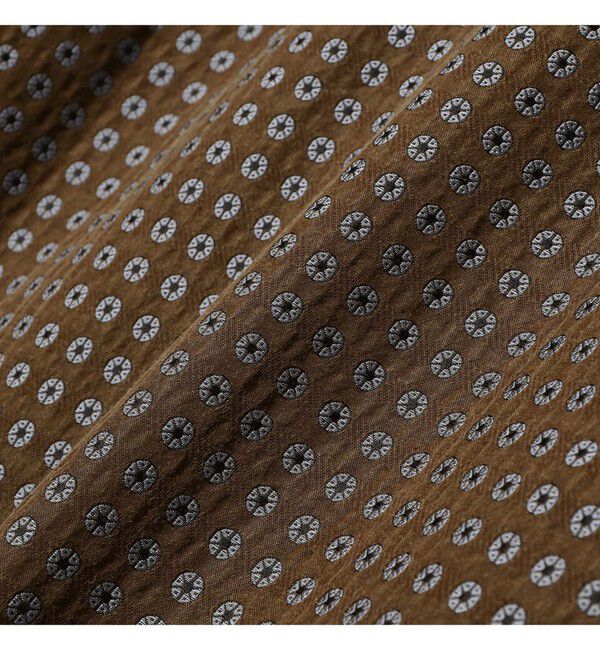 BEAMS PLUS「Open Collar Cupra Cotton Satin Jacquard」|シャツ・ブラウス|