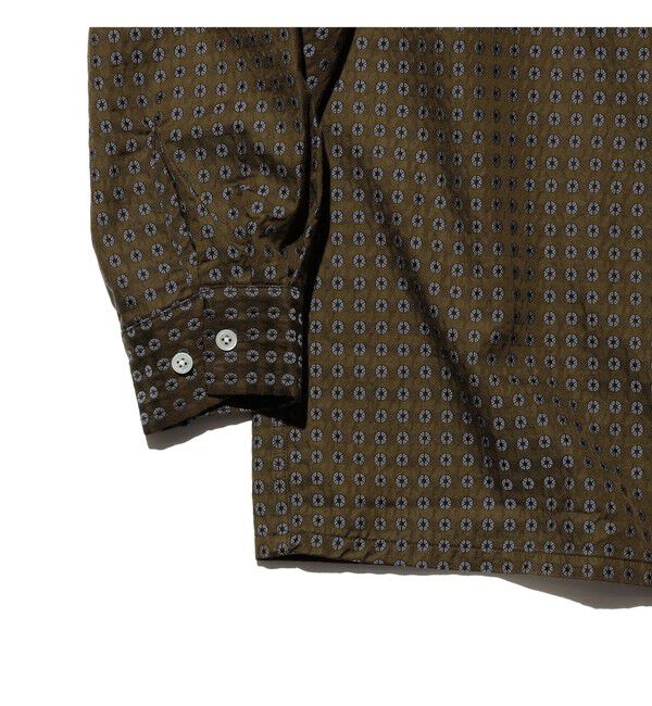 BEAMS PLUS「Open Collar Cupra Cotton Satin Jacquard」|シャツ・ブラウス|