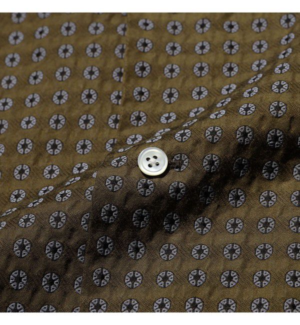BEAMS PLUS「Open Collar Cupra Cotton Satin Jacquard」|シャツ・ブラウス|