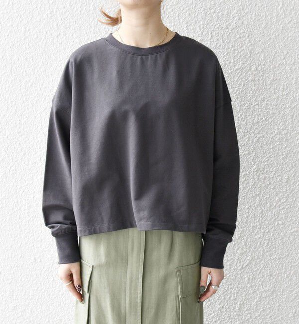 SHIPS any「〈洗濯機可能〉インレイ ロングスリーブ コンパクト プルオーバー」|Tシャツ・カットソー|