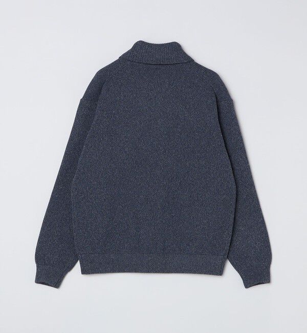SHIPS「SHIPS:〈手洗い可能〉ミックス ポリ ショールカラー ニット カーディガン」|カーディガン|