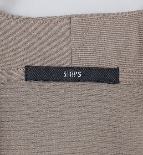 SHIPS「【WEB限定】〈手洗い可能〉ウールライク ノーカラー カーディガン ジャケット」|カーディガン|