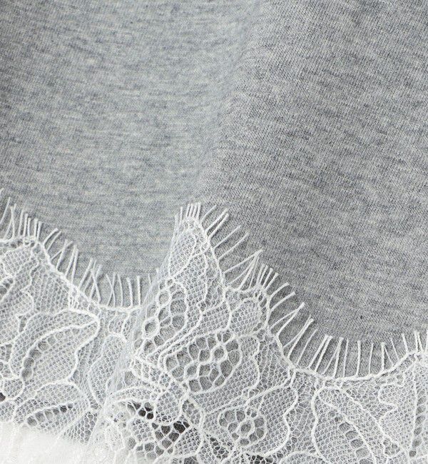 SHIPS any「〈手洗い可能〉レースヘム リラックス Tシャツ(ロンT) <KIDS>」|Tシャツ・カットソー|