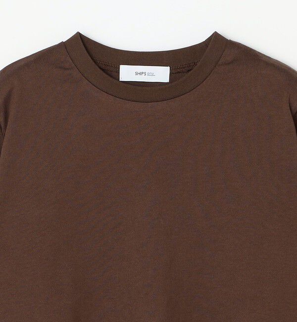 SHIPS any「〈手洗い可能〉レースヘム リラックス Tシャツ(ロンT) <KIDS>」|Tシャツ・カットソー|