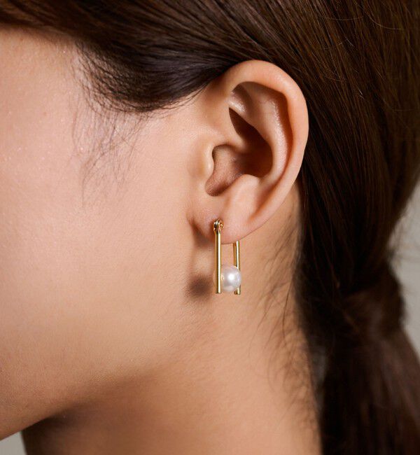 TOMORROWLAND GOODS「【別注】januka パールコンビピアス」|ピアス|