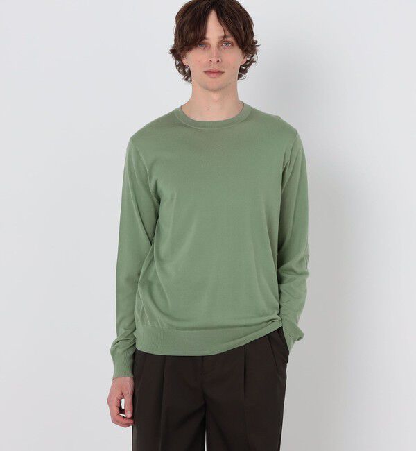 TOMORROWLAND MENS「TOMORROWLAND tricot スーパーファインメリノウール クルーネックニット S-WOOL」|ニット・セーター|