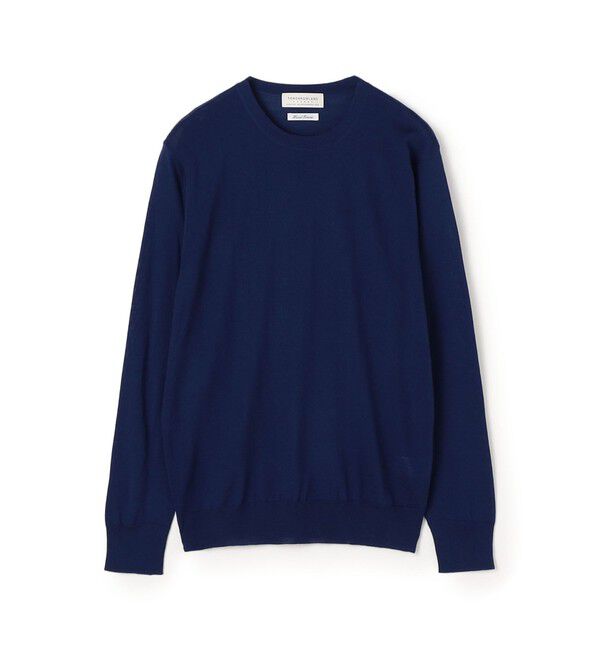 TOMORROWLAND MENS「TOMORROWLAND tricot スーパーファインメリノウール クルーネックニット S-WOOL」|ニット・セーター|65 ロイヤルブルー
