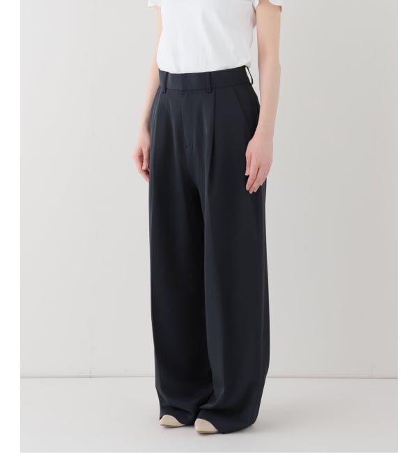 SLOBE IENA「《WEB限定/4サイズ展開/追加予約》イージーワイドパンツ」|スラックス|