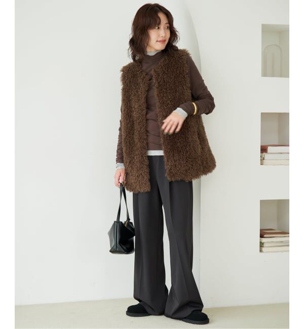 SLOBE IENA「《WEB限定/4サイズ展開/追加予約》イージーワイドパンツ」|スラックス|